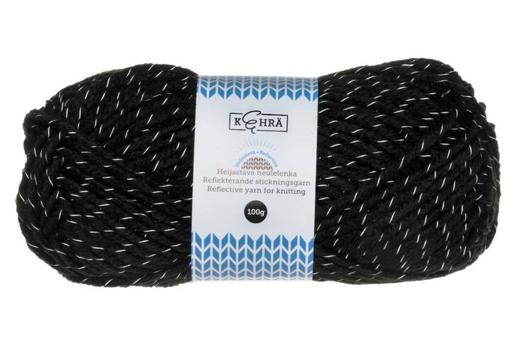 Neulelanka heijastava 100g KEHRÄ - Handicraft supplies - 156354 - 1