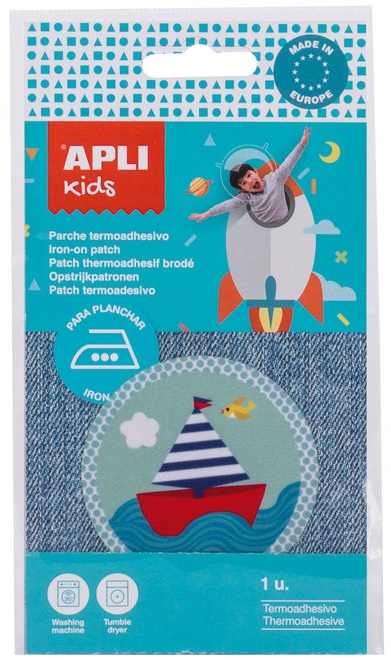 Silitettävä kangasmerkki APLI Kids - Askartelutarvikkeet - 159574 - 1