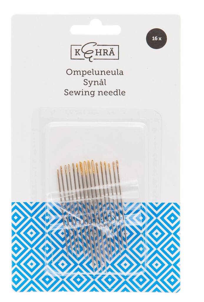 Silmäneulat 16kpl KEHRÄ - Handicraft supplies - 141334 - 1