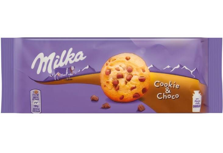 Suklaahippukeksit 135g Milka - Keksit ja korput - 172234 - 1