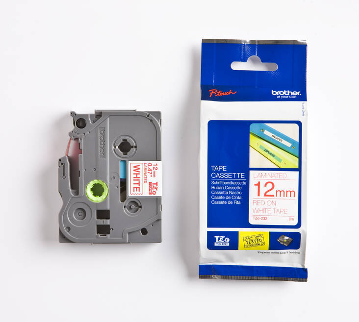 Tarranauha BROTHER 12mmx8m TZe-232 - Label Tapes Brother - 104144 - 1