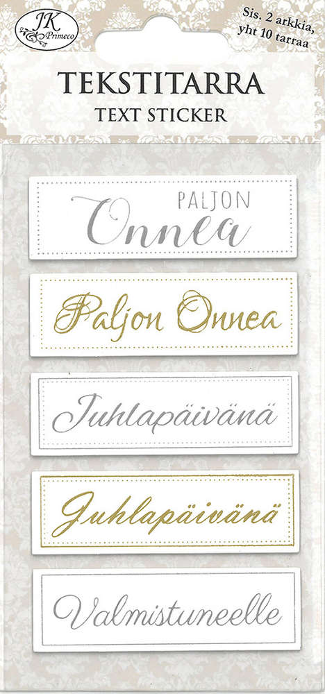 Tekstitarra Onnittelut - Askartelutarvikkeet - 170044 - 1