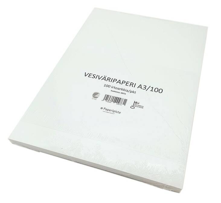 Vesiväripaperi A3/100 140g PAPERIPISTE - Drawing and artist papers - 173334 - 1