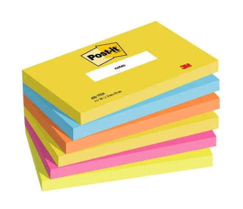 Viestilappu 76x127mm POST IT Energetic - Sticky Notes and Holders - 173614 - 1