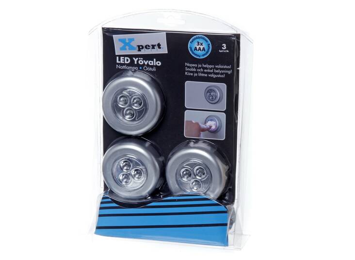 Yövalo Led 3kpl/pkt XPERT - Camping and hobby supplies - 140104 - 1