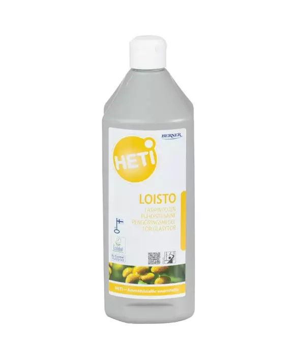 Lasipintojen puhdistusaine 1L HETI Loisto - Glass and mirror cleaners - 139674 - 1