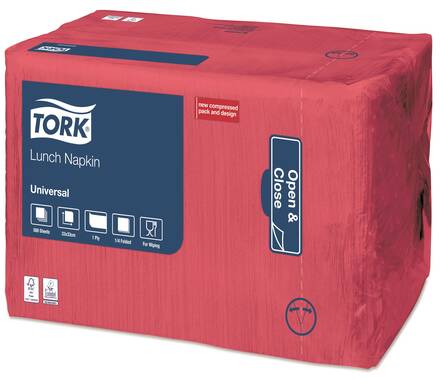 Lautasliina 33x33cm TORK Lunch 1/4 - Servietit ja lautasliinat - 158295 - 1