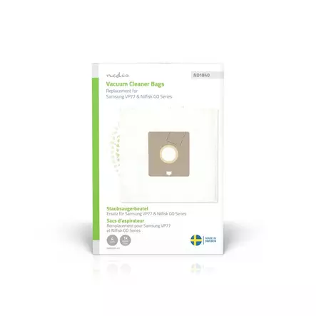 4kpl/pkt + moottorisuodatin, mikrokuitu - Vacuum Bags - 189215 - 2
