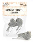 Koristelintu glitter 2kpl/pkt - Askartelutarvikkeet - 159355 - 1