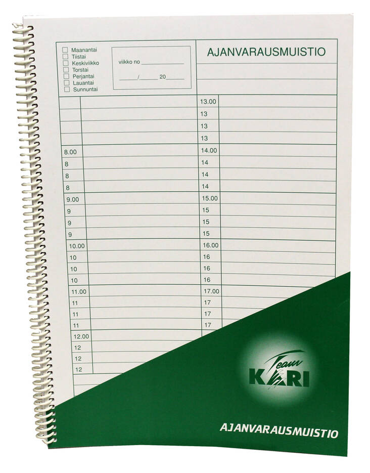 Ajanvarauskirja A5 KARI - Forms - 102335 - 1