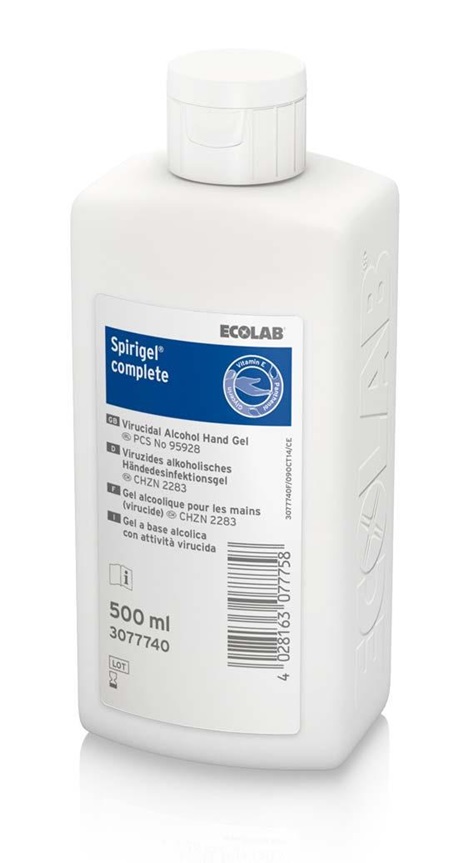 Desinfektiogeeli 500ml Spirigel Complete - Moisturizers and hand sanitizers - 173405 - 1