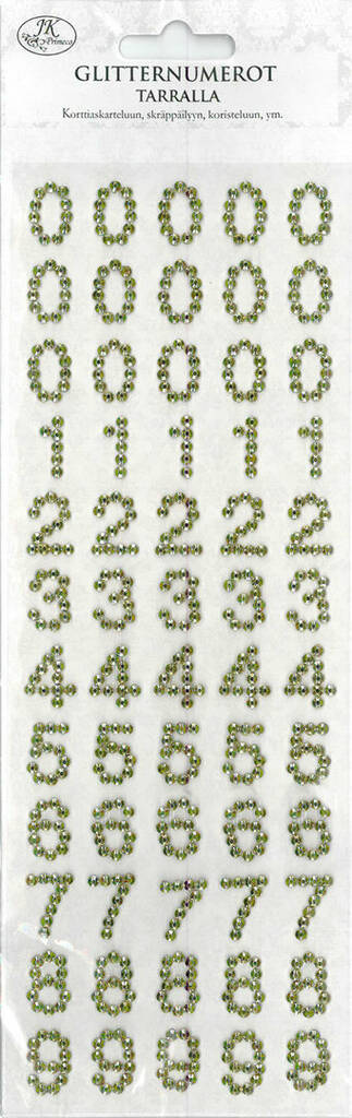 Glitternumerot - Stickers and sticker books - 155355 - 1