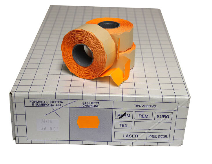 Hinnoittelukoneen etiketti BLITZ 26x16 - Pricing machine tapes and ink rollers - 104175 - 1