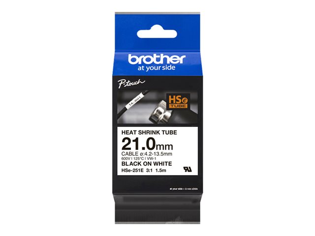 Kutistesukka BROTHER 21mm 1,5m HSE-251E - Tarranauhat Brother - 172985 - 1