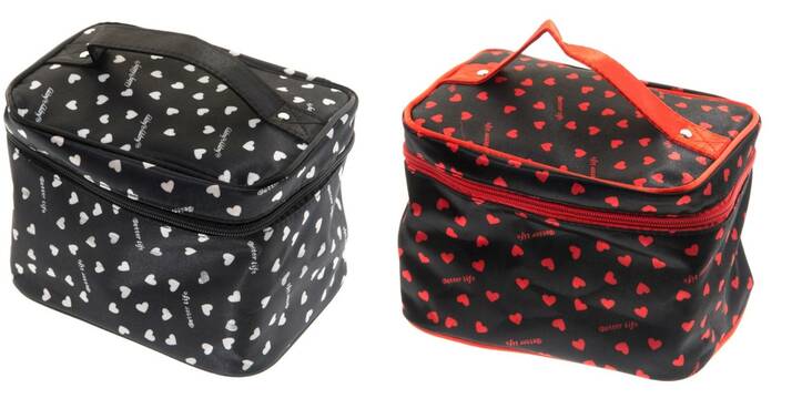 Mineas meikkilaukku sydänkuosi lajitelma - Muut kauneustarvikkeet - 148715 - 1