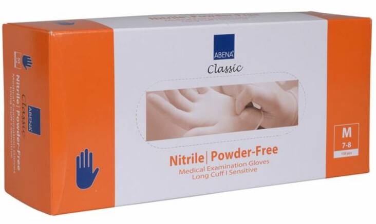 Nitriilikäsine pitkä M/8 ABENA - Suojavarusteet (käsineet,päähineet yms) - 167475 - 1