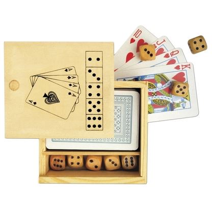 Pelisetti puulaatikossa - Card games - 174405 - 1