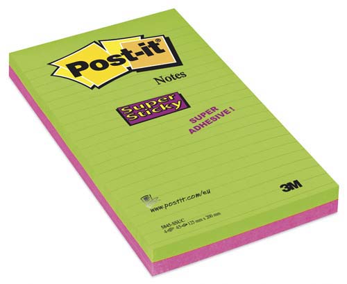 Viestilappu 125x200mm POST IT SuperStick - Sticky Notes and Holders - 118235 - 1