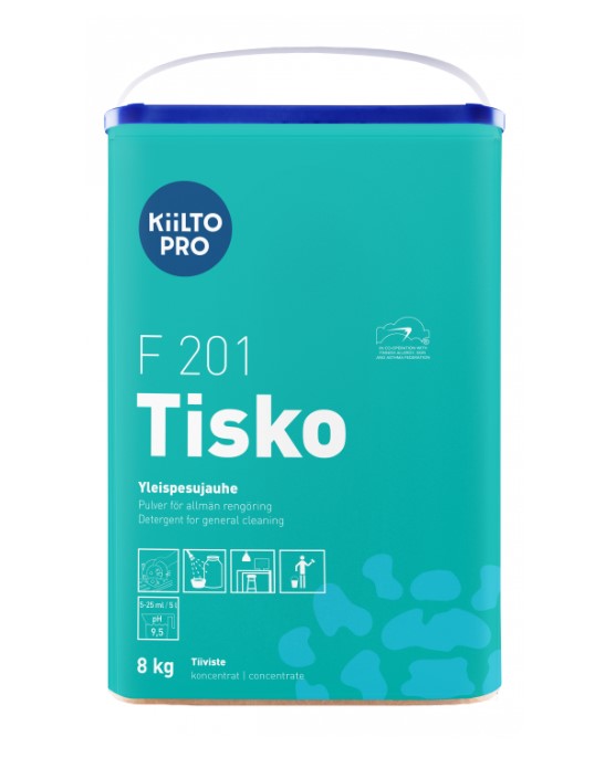 Yleispuhdistusaine 8kg KIILTO F201 Tisko - General cleaning products - 173675 - 1