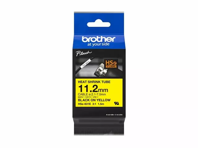 Kutistesukka BROTHER 11,2mm 1,5m HSE631E - Tarranauhat Brother - 185455 - 1
