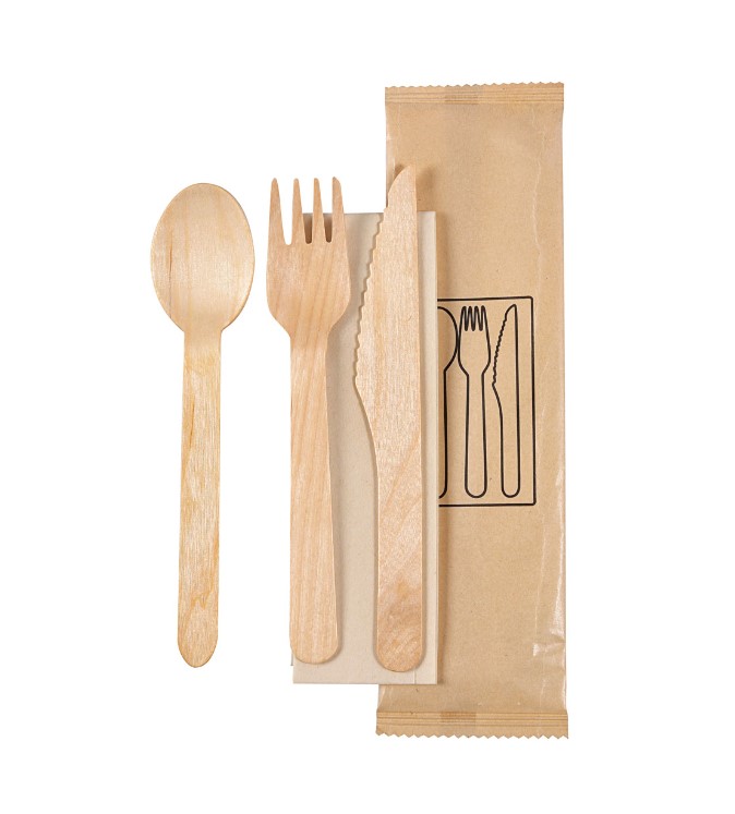 Aterinsetti puinen DUNI Biopak - Disposable cutlery - 164725 - 1
