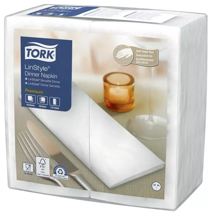 Lautasliina 39x40cm TORK Linstyle Dinner - Servietit ja lautasliinat - 188265 - 1