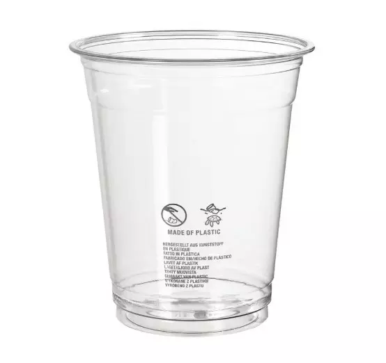 Kertakäyttö, kirkas, rPET, 16x60kpl/ltk - Disposable cups and lids - 161015 - 1