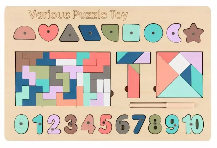 Palapeli muodot ja numerot - Puzzles - 178455 - 1