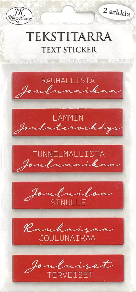 Tekstitarra Joulutervehdykset - Stickers and sticker books - 186285 - 1