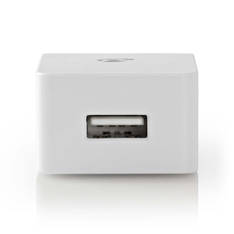 Seinälaturi Nedis 2.4 A ja Lightning - Puhelintarvikkeet - 155416 - 2