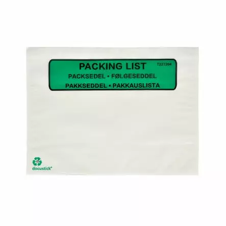 Pakkauslistapussi C5 tarra teksti paperi - Lähetys, pakkauslista ja salpataskut - 185416 - 1