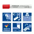 Valkotaulutussi 2-5mm STAEDTLER viisto - Whiteboard Markers - 109936 - 4