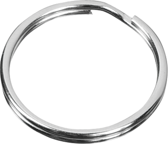 Avainrengas 25mm, hopea - Craft supplies - 140786 - 1