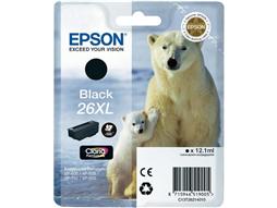 EPSON T2621 mustesuihku 26XL - Epson inkjet cartridges - 137066 - 1