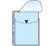 Kansiopaljetasku A4 läpällä PP 0,17 - Expanding and patent pockets - 103356 - 1