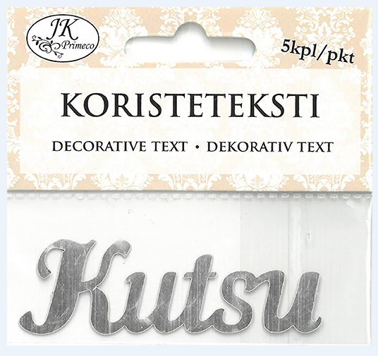 Koristeteksti Kutsu - Askartelutarvikkeet/kartongit - 164316 - 1