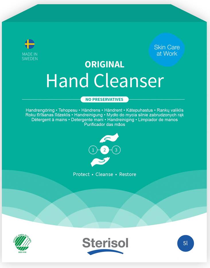 Nestesaippua 5L STERISOL Original - Käsien ja vartalonpesu - 159956 - 1