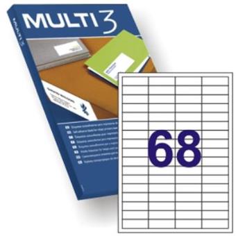 Tulostustarra 48,5x16,9 MULTI3 68-jak - Printing and Copier Labels - 150736 - 1