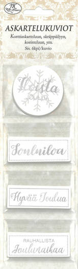 Askartelukuvio kapea Jouluteksti - Askartelutarvikkeet - 159316 - 1