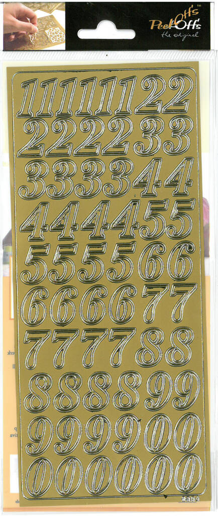 Ääriviivatarra isot numerot - Tarrat ja tarrakirjat - 136006 - 1