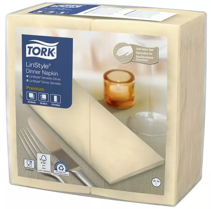 Lautasliina 39x40cm TORK Linstyle Dinner - Servietit ja lautasliinat - 188266 - 1