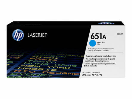 Värikasetti HP 651A CE341A laser - HP laservärikasetit ja rummut - 159627 - 1