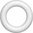Styroxrengas pyöreä 15cm - Craft supplies - 147367 - 1