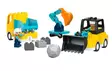 Työmaa-ajoneuvot 3in1 LEGO Duplo - Legot ja rakennuspalikat - 188197 - 2