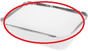 Alumiinivuoka kansi 1,9L - Food papers and bags - 164407 - 1