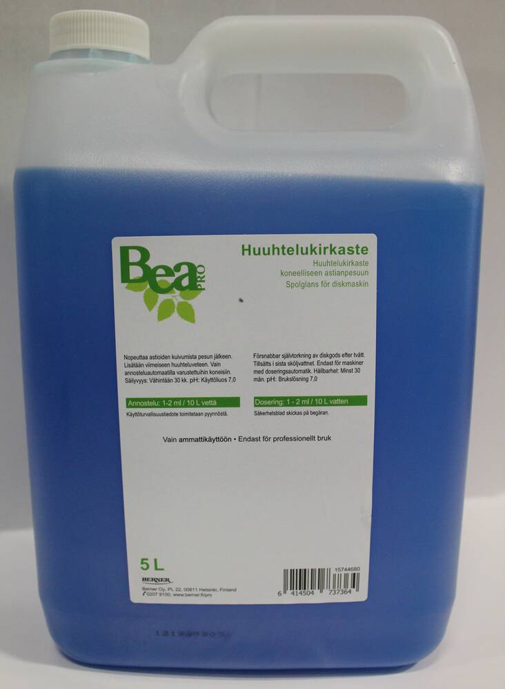 Huuhtelukirkaste 5L BEA PRO - Astianpesuaineet ja keittiön puhtaus - 157197 - 1