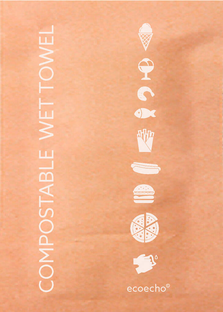 Kosteuspyyhe DUNI Eco Brown - Other kitchen and household supplies - 159187 - 1