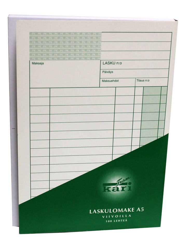 Laskulomake KARI A5 100sivua - Forms - 102207 - 1