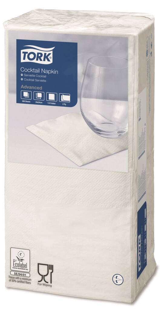 Lautasliina 24x24cm TORK Cocktail - Napkins and paper serviettes - 132437 - 1