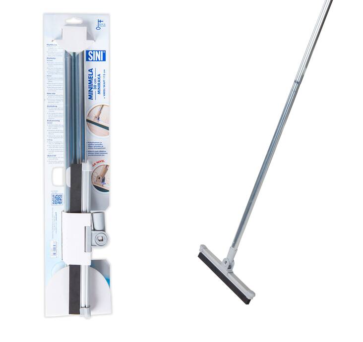 Minimela 30cm+teräsvarsi 115cm SINI - Lattiankuivaimet - 149627 - 1